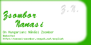 zsombor nanasi business card