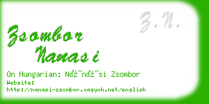 zsombor nanasi business card